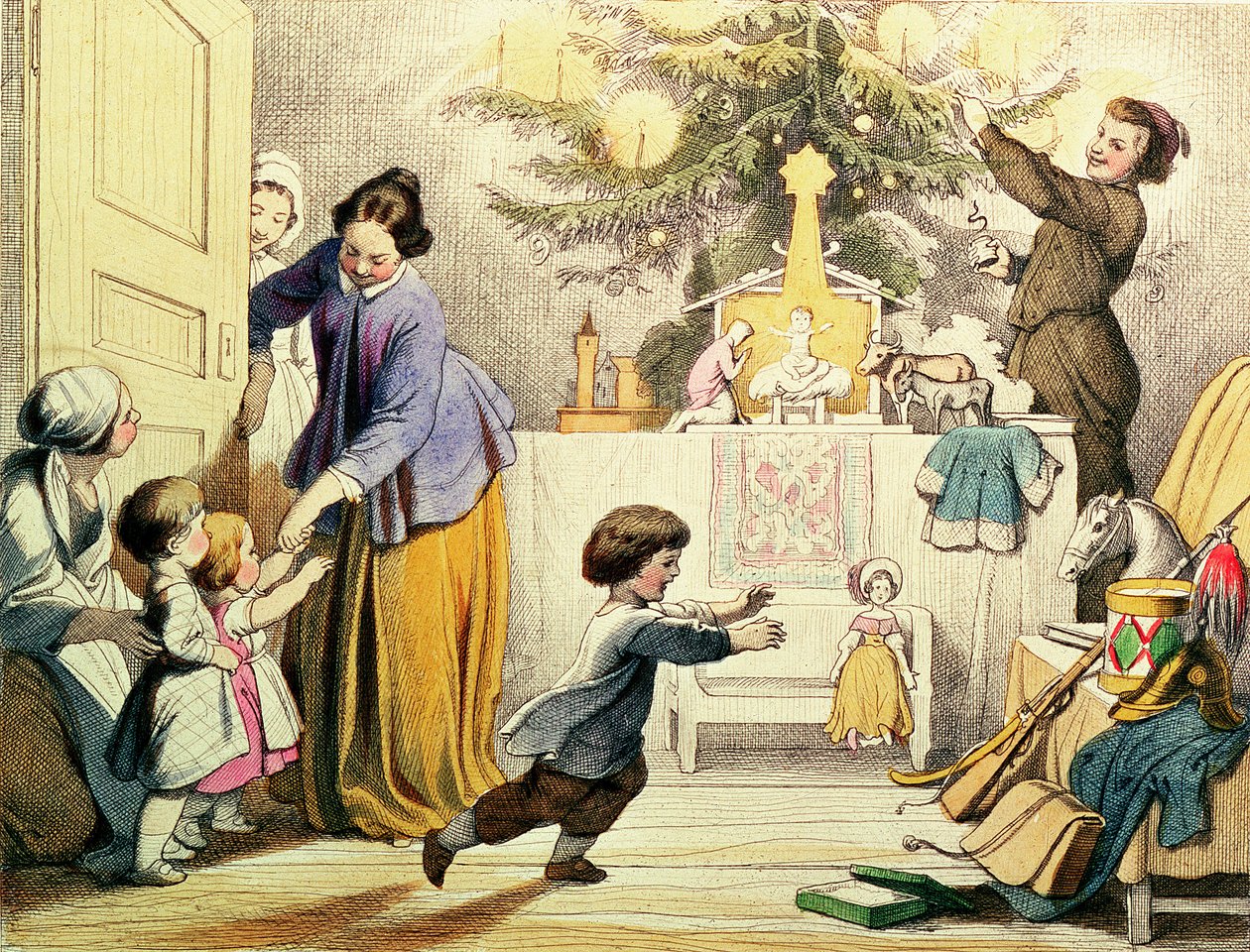 Pynte juletreet av German School