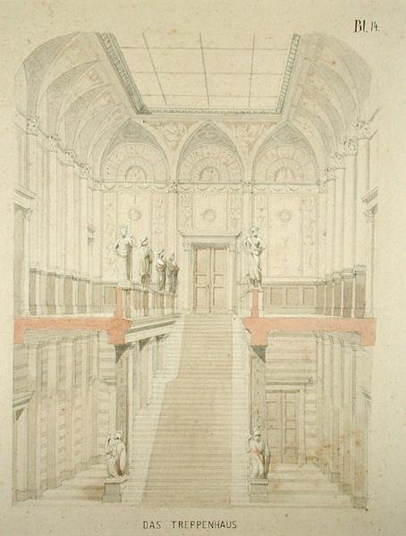 Design for et galleri i Kunsthalle (se 183252-183262) av German School