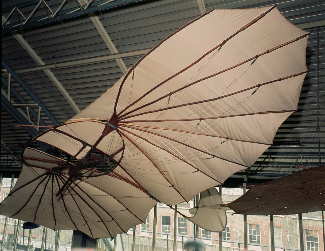 Seilfly laget for Otto Lilienthal (1848-96) ca. 1891 (tre og bomull) (se også 260936) av German School