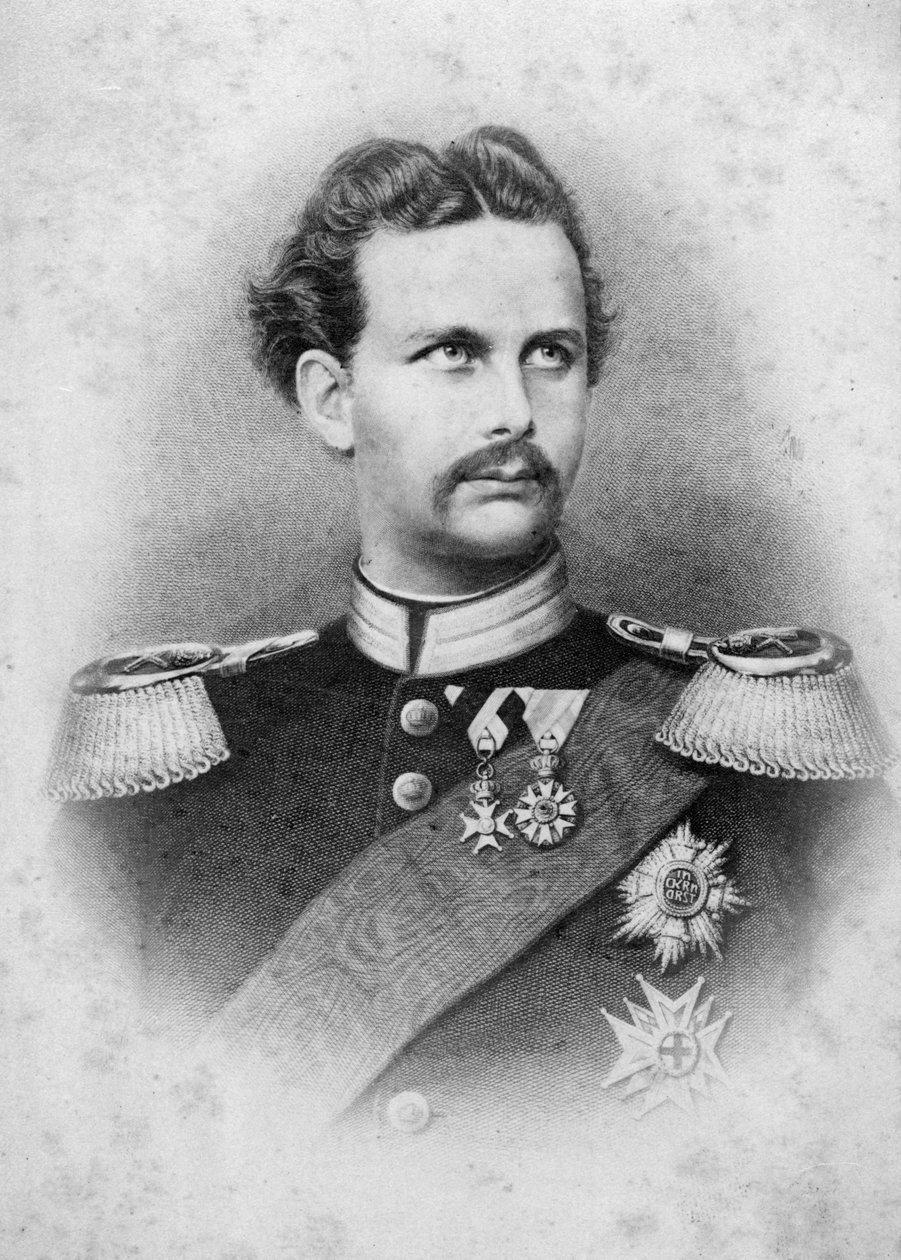 Ludwig II av Bayern av German School