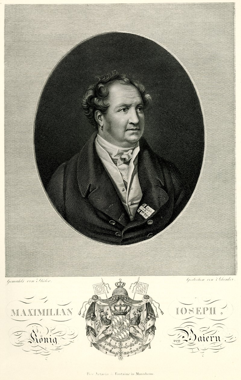 Maximilian I. Joseph (Bayern), 1884-90 (fototype) av German School