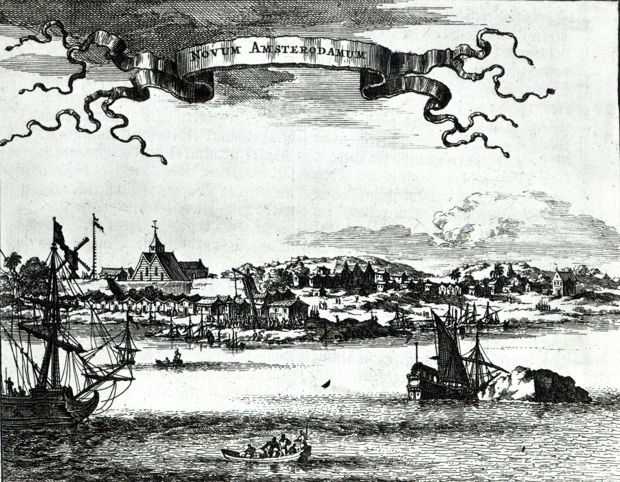 New Amsterdam, ca. 1667 av German School
