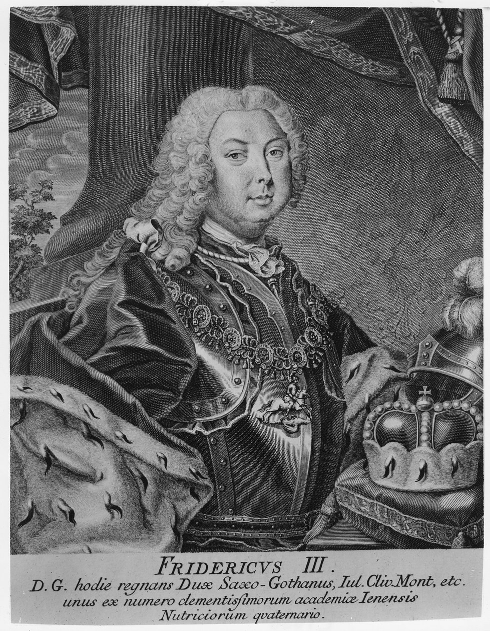Portrett av Fredrik III av German School