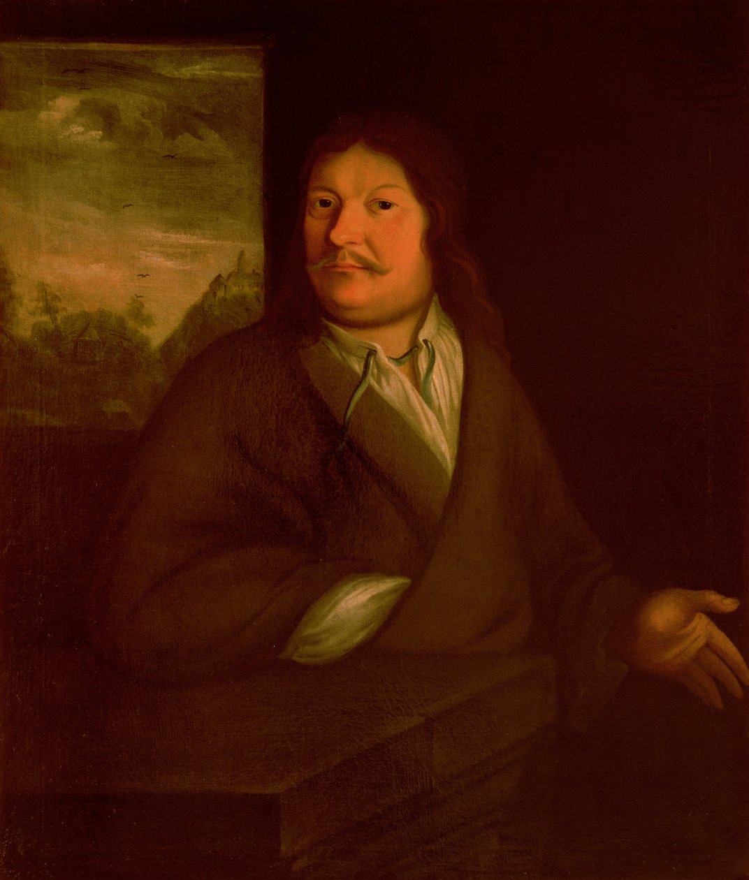 Portrett av Johann Ambrosius Bach (1645-95), 1685 av German School