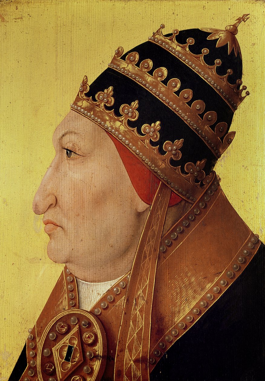 Portrett av Rodrigo Borgia (1431-1503) pave Alexander VI av German School