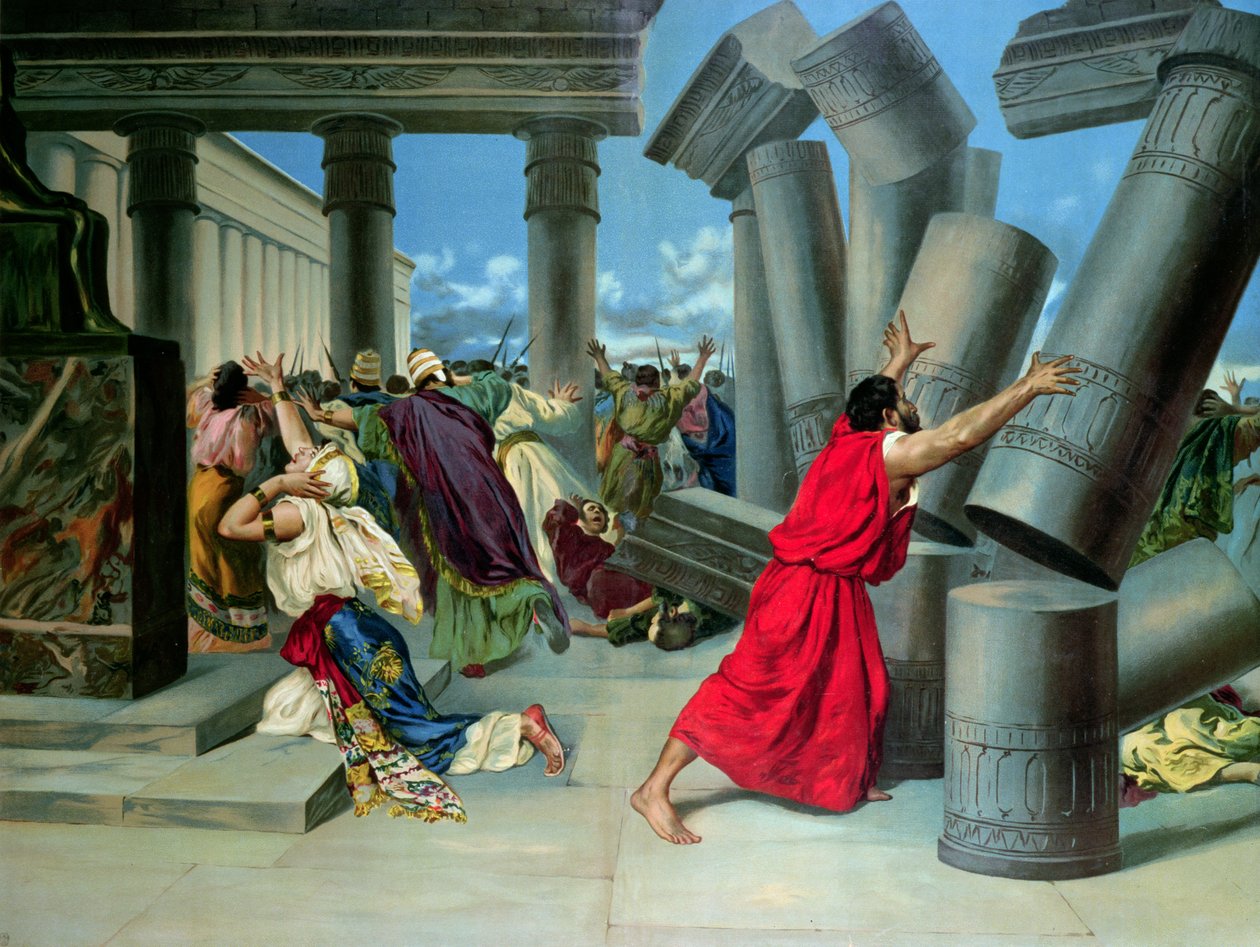 Samson og Delila og ødeleggelsen av templet av German School