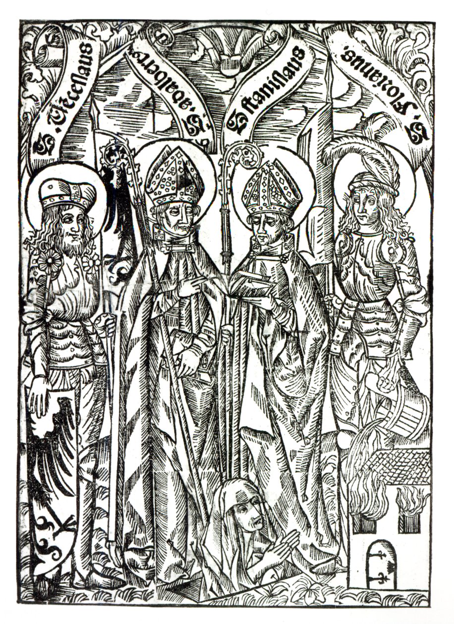 St. Wenceslaus, St. Adalbert, St. Stanislaus og St. Florian av German School