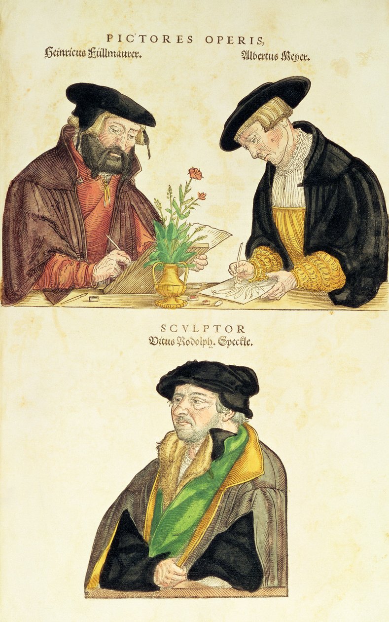 Illustratørene av De Historia Stirpium av Leonard Fuchs, 1542 av German School