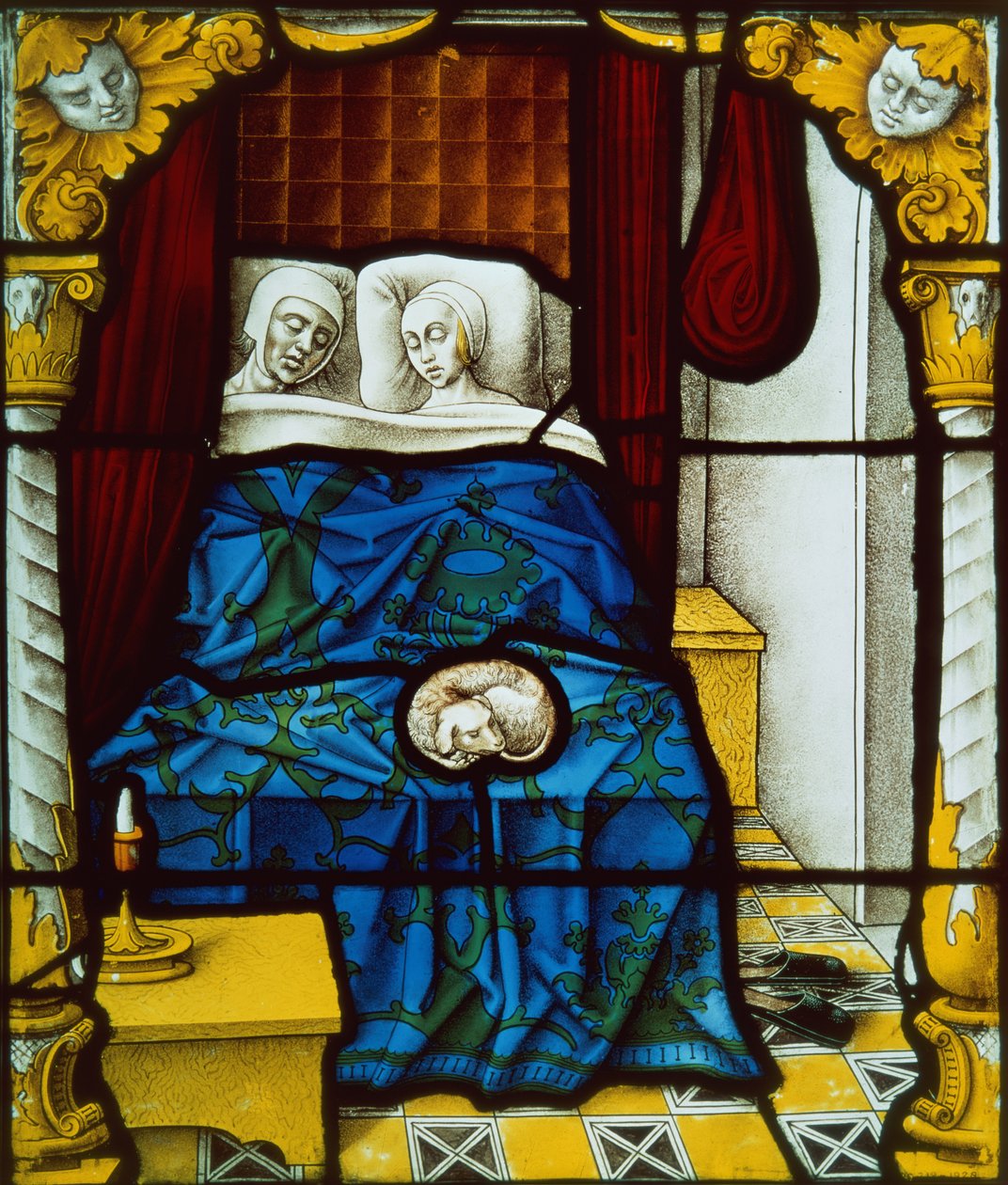 Tobias og Sara på deres bryllupsnatt, ca 1520 av German School