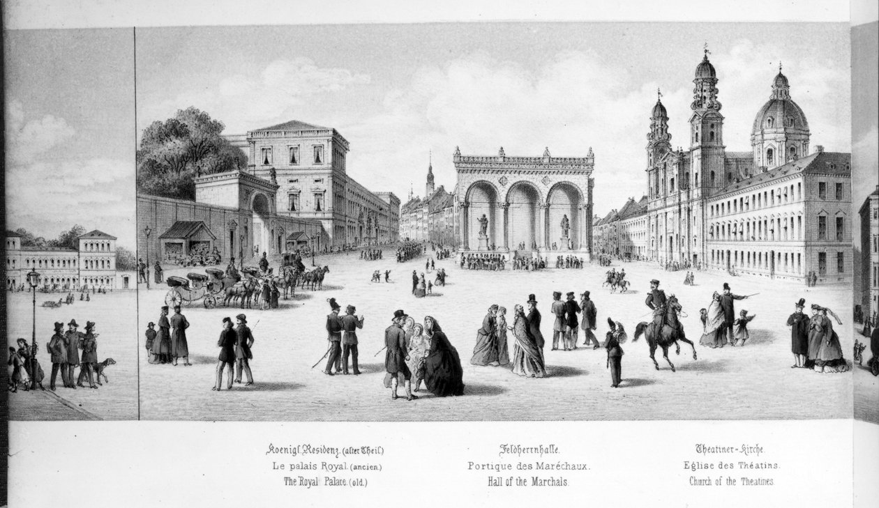 Utsikt over München, 1869 av German School