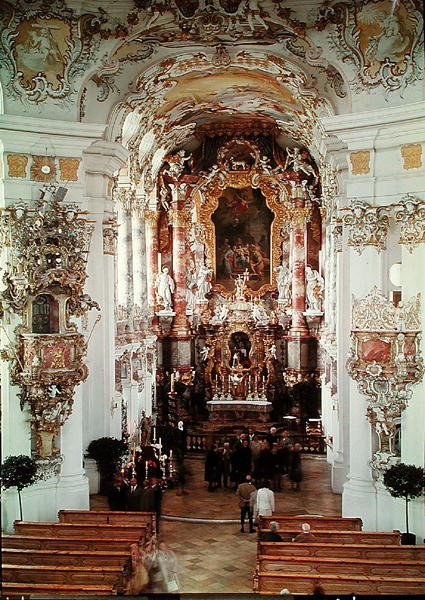 Utsikt over skipet, 1746-54 av German School