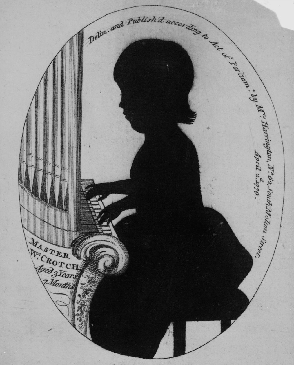 William Crotch spiller orgel av German School