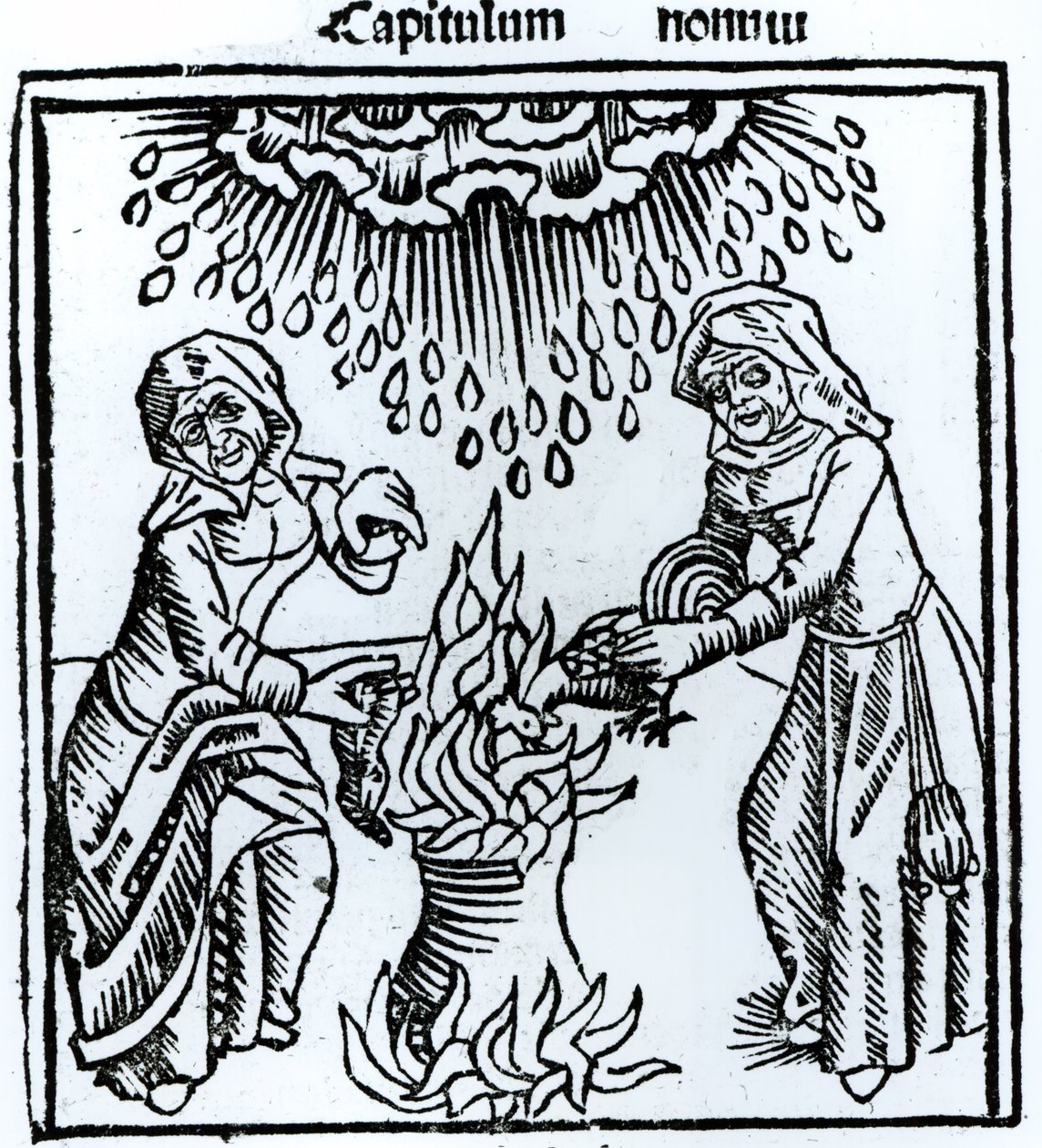 Hekser gjør en trolldom, 1489 av German School