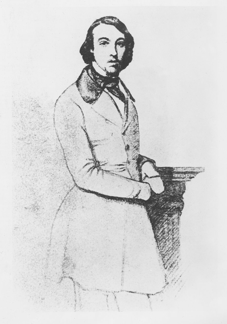 Portrett av Comte de Gobineau av German von Bohn