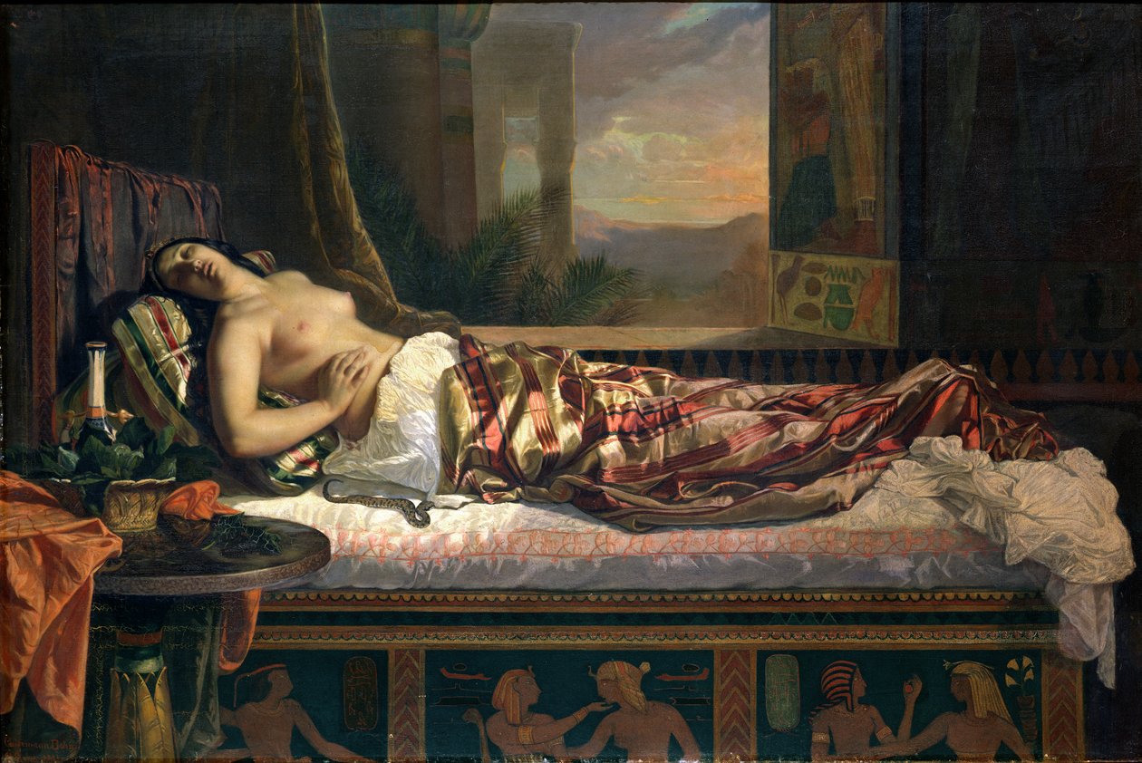 Kleopatras død, 1841 av German von Bohn
