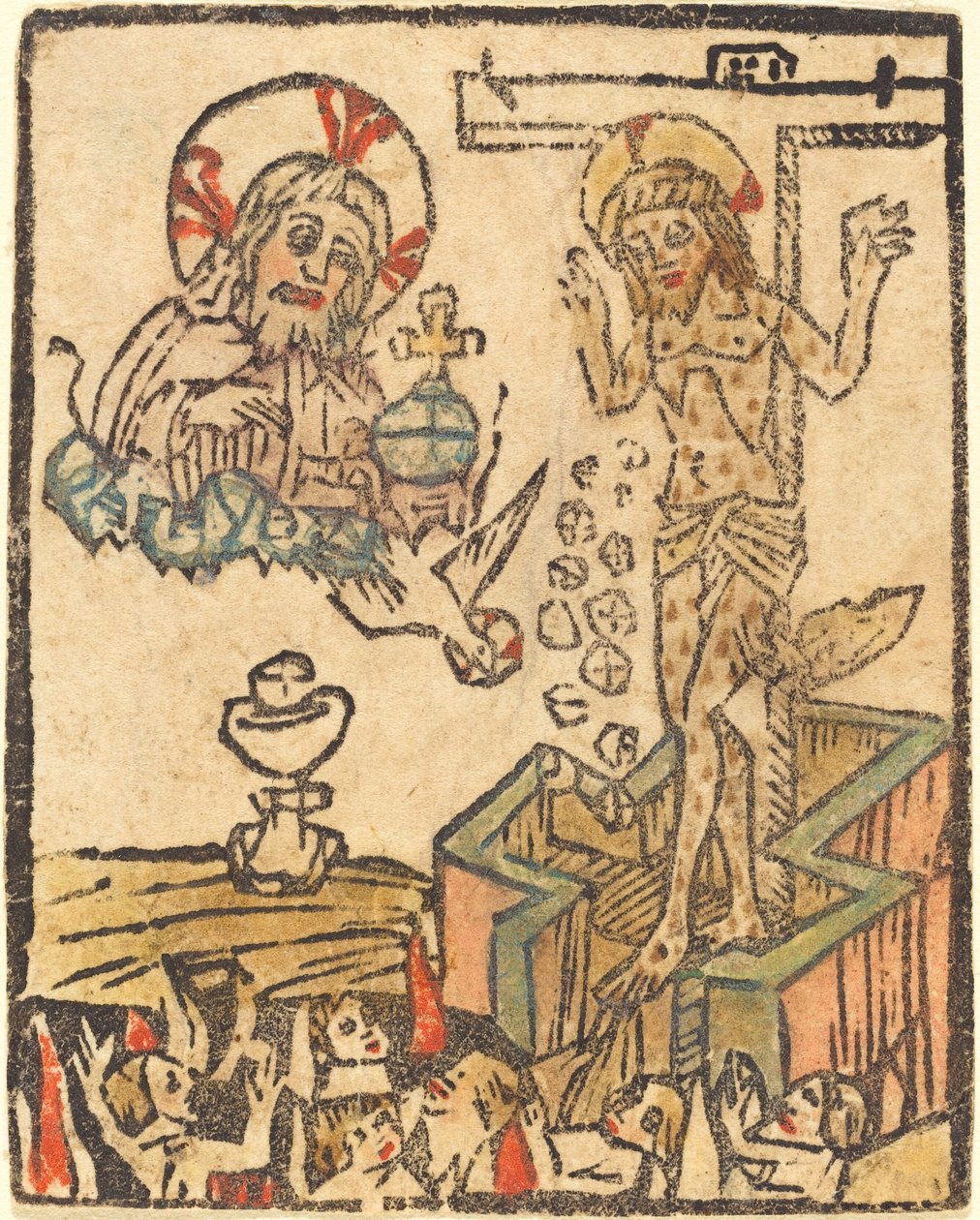 Allegori om eukaristien av German 15th Century