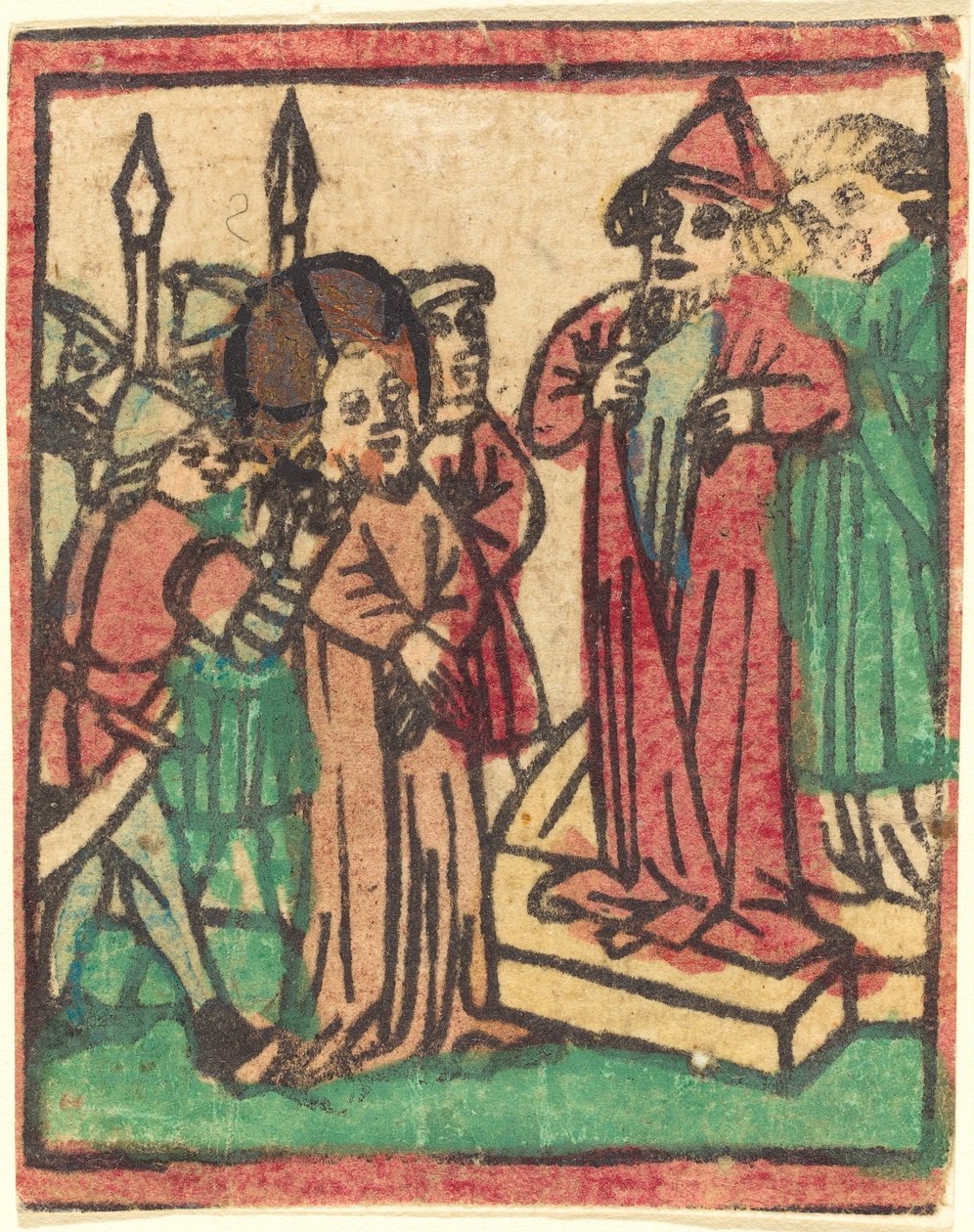 Kaifas river klærne sine av German 15th Century