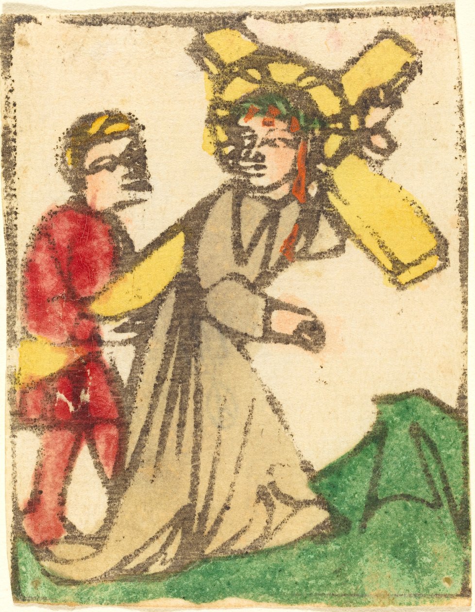 Kristus som bærer korset av German 15th Century