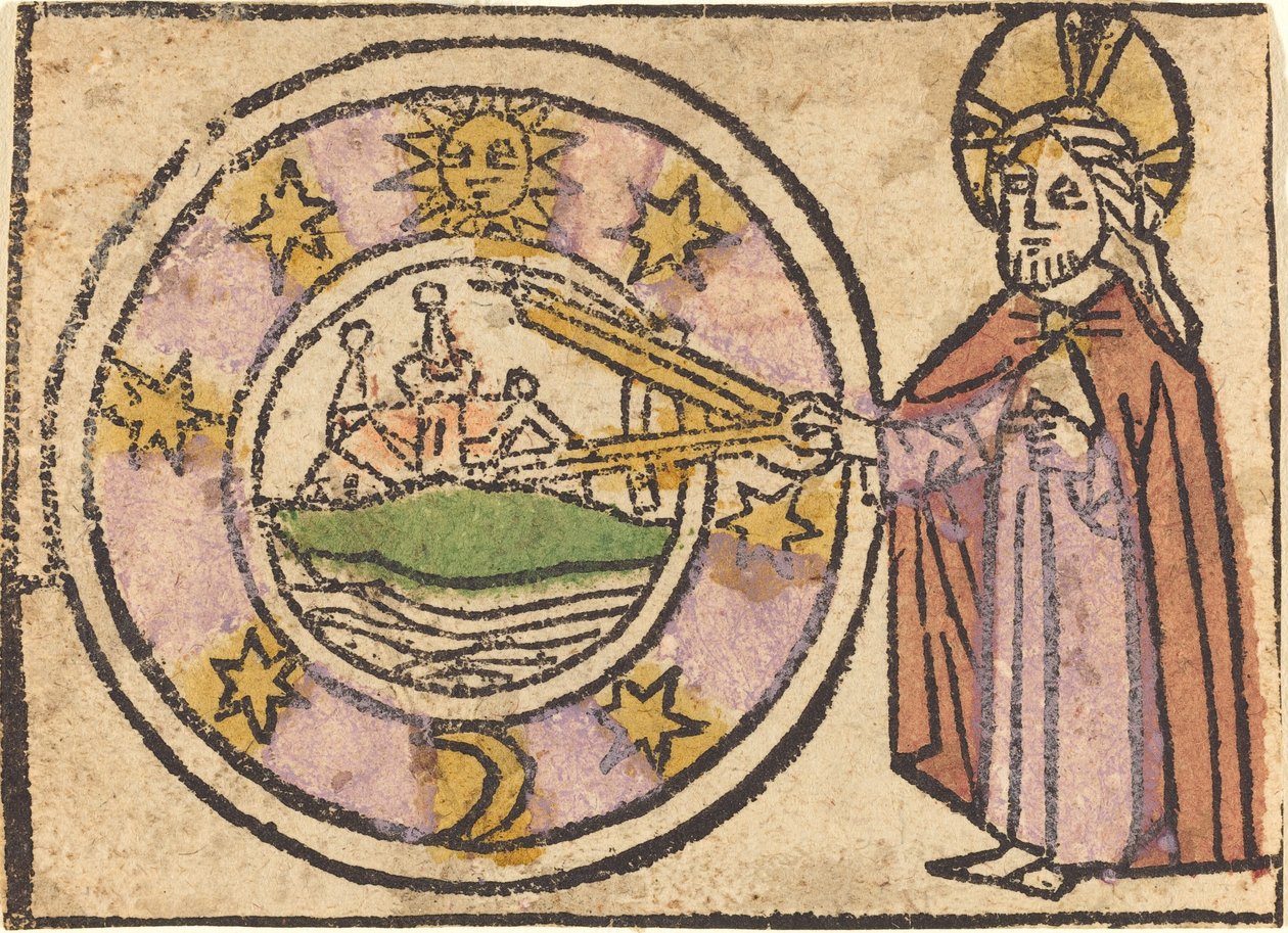 Kristus måler kloden av German 15th Century