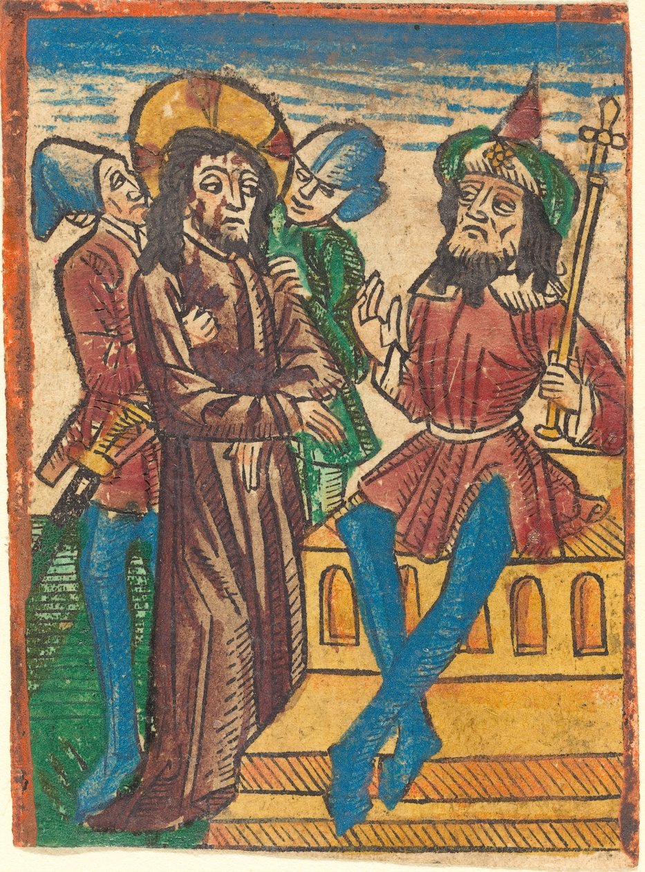 Kristus før Pilatus av German 15th Century