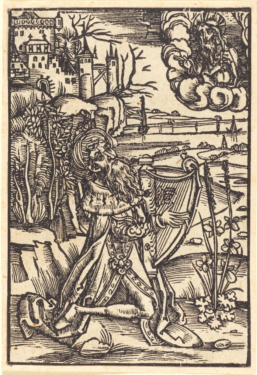 David spiller harpe av German 15th Century
