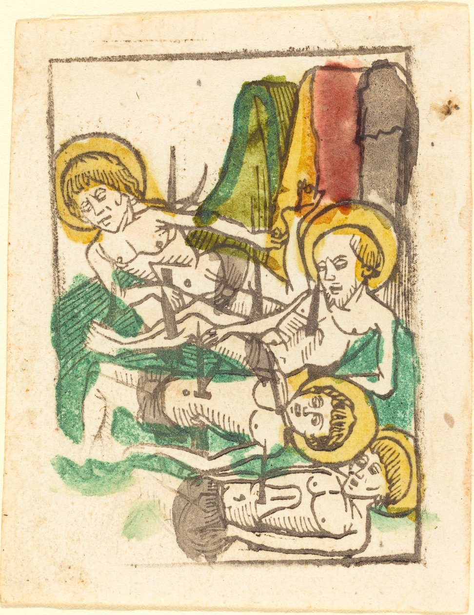 Fire martyrer - Saint Acacius av German 15th Century