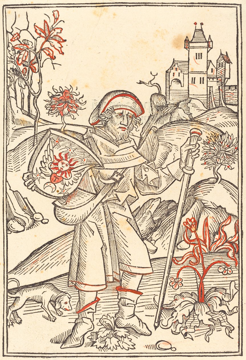 Gerson som pilegrim av German 15th Century