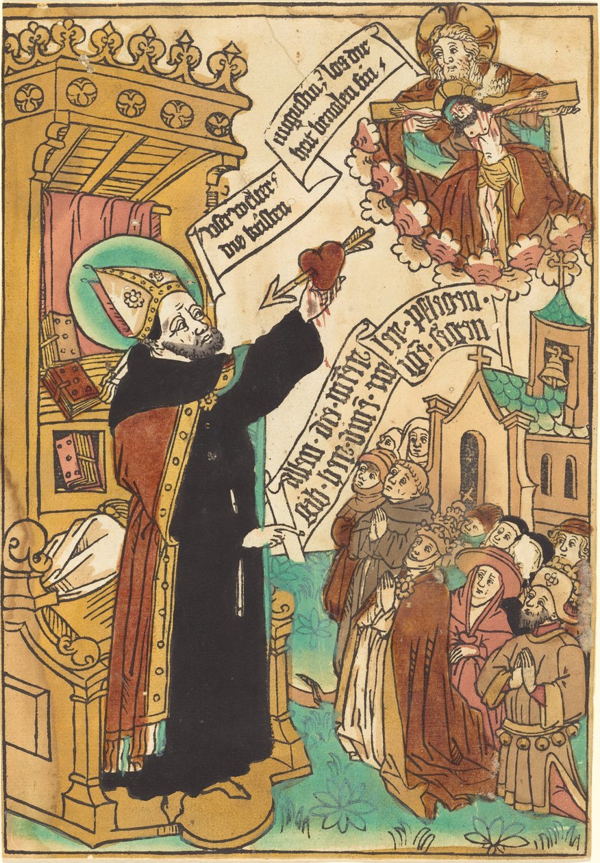 Saint Augustine av German 15th Century