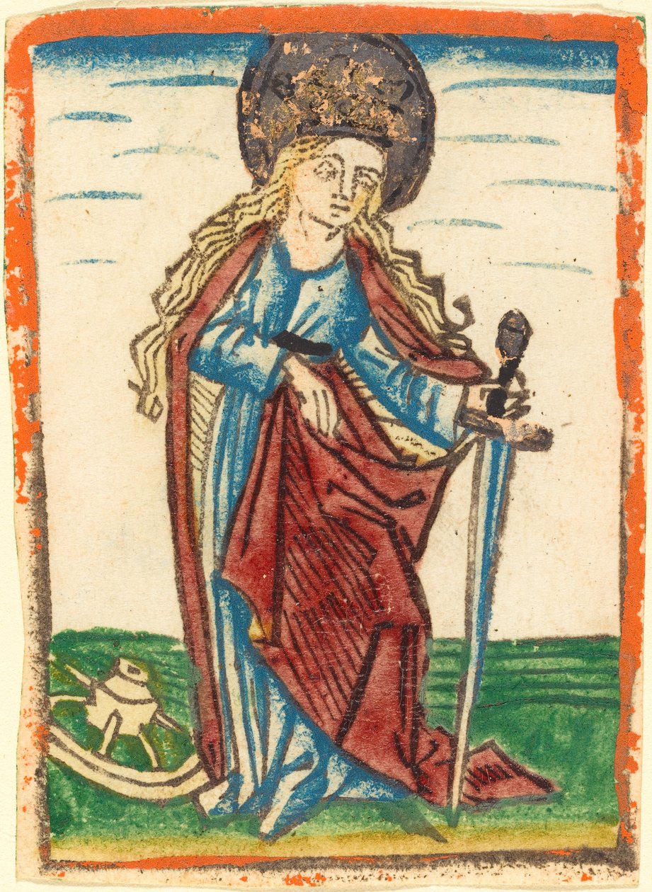 Saint Catherine av German 15th Century