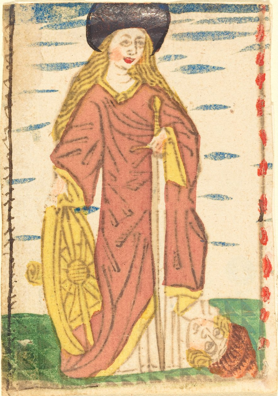Den hellige Katarina av Alexandria av German 15th Century