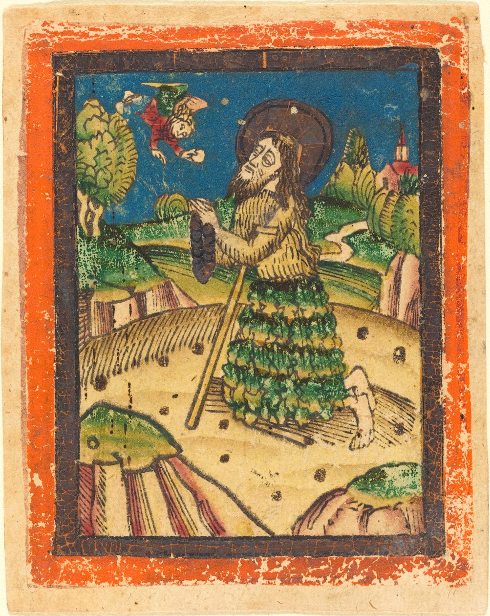 Den hellige Onuphrius av German 15th Century