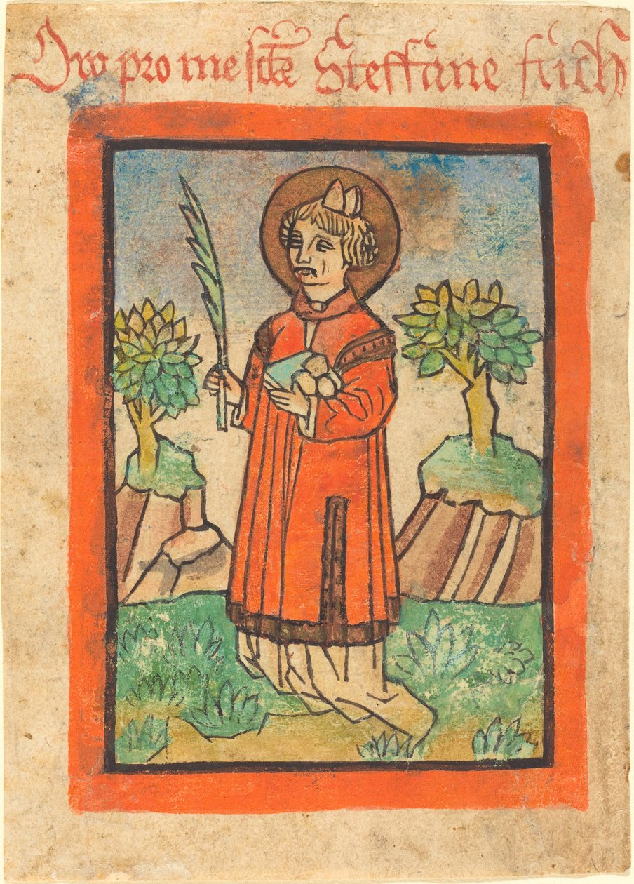 Den hellige Stefan av German 15th Century