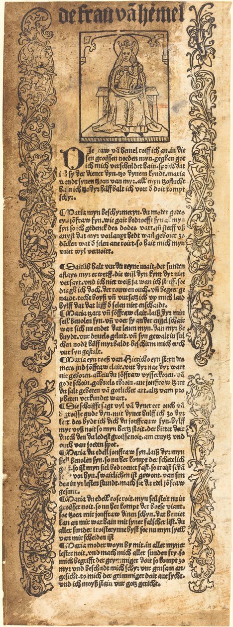 Sang til Madonnaen av German 15th Century