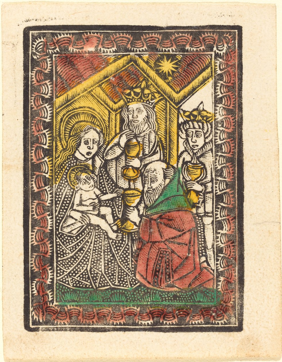 Tilbedelsen av magiene av German 15th Century