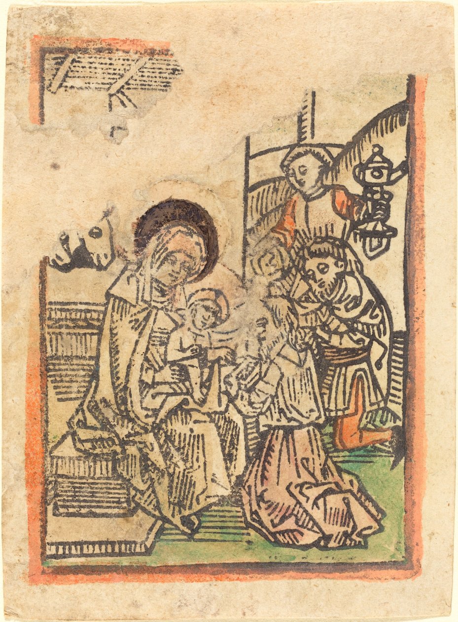 Tilbedelsen av magiene av German 15th Century
