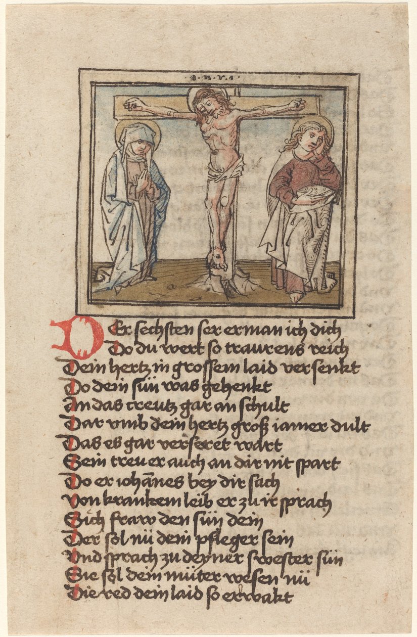Korsfestelsen av German 15th Century