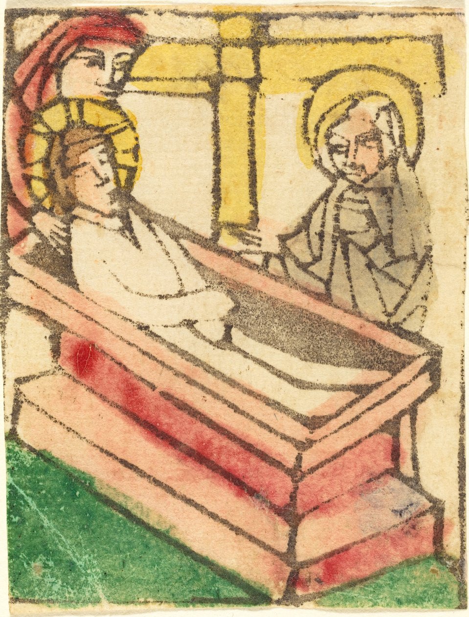 Gravleggingen av German 15th Century