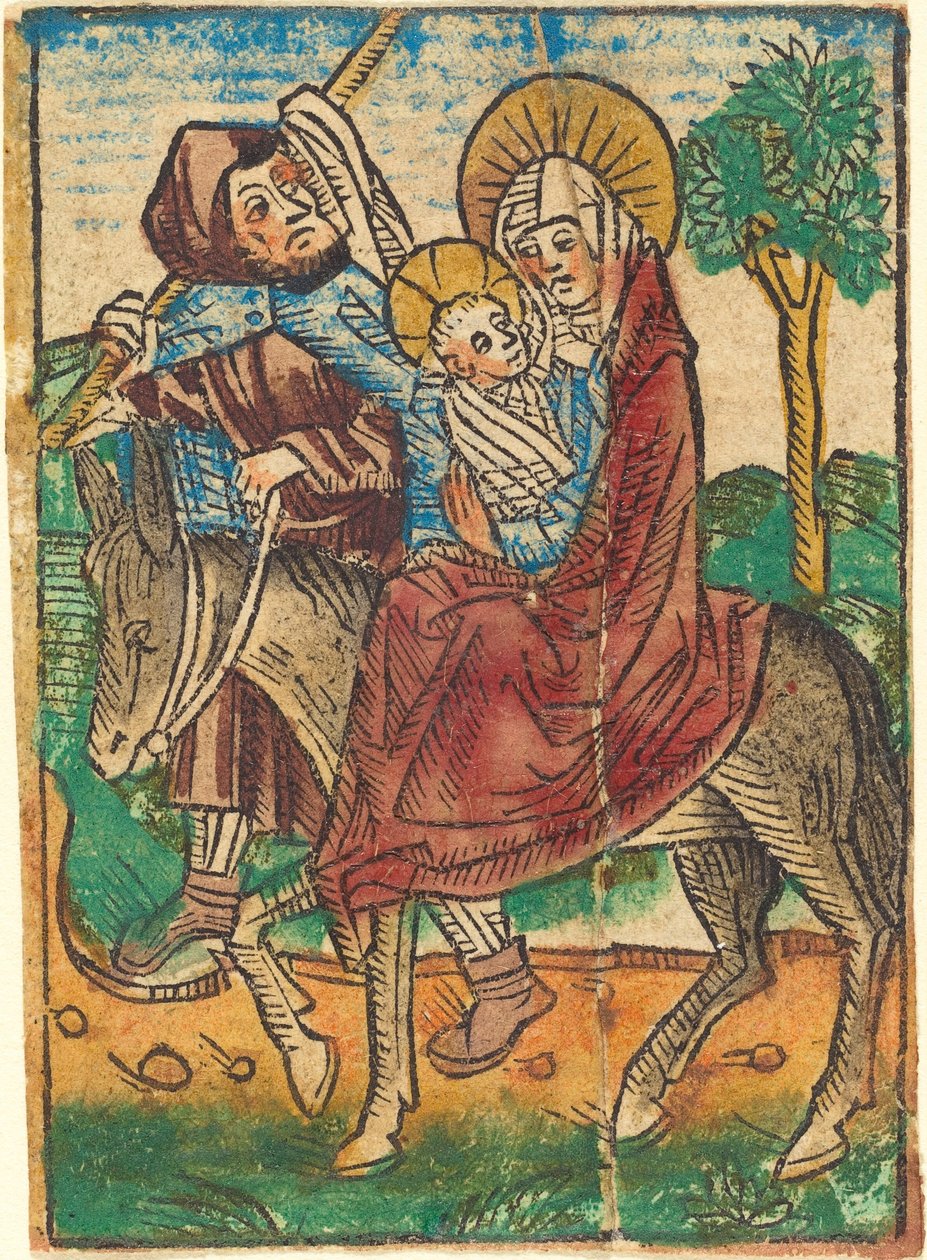 Flykten til Egypt av German 15th Century