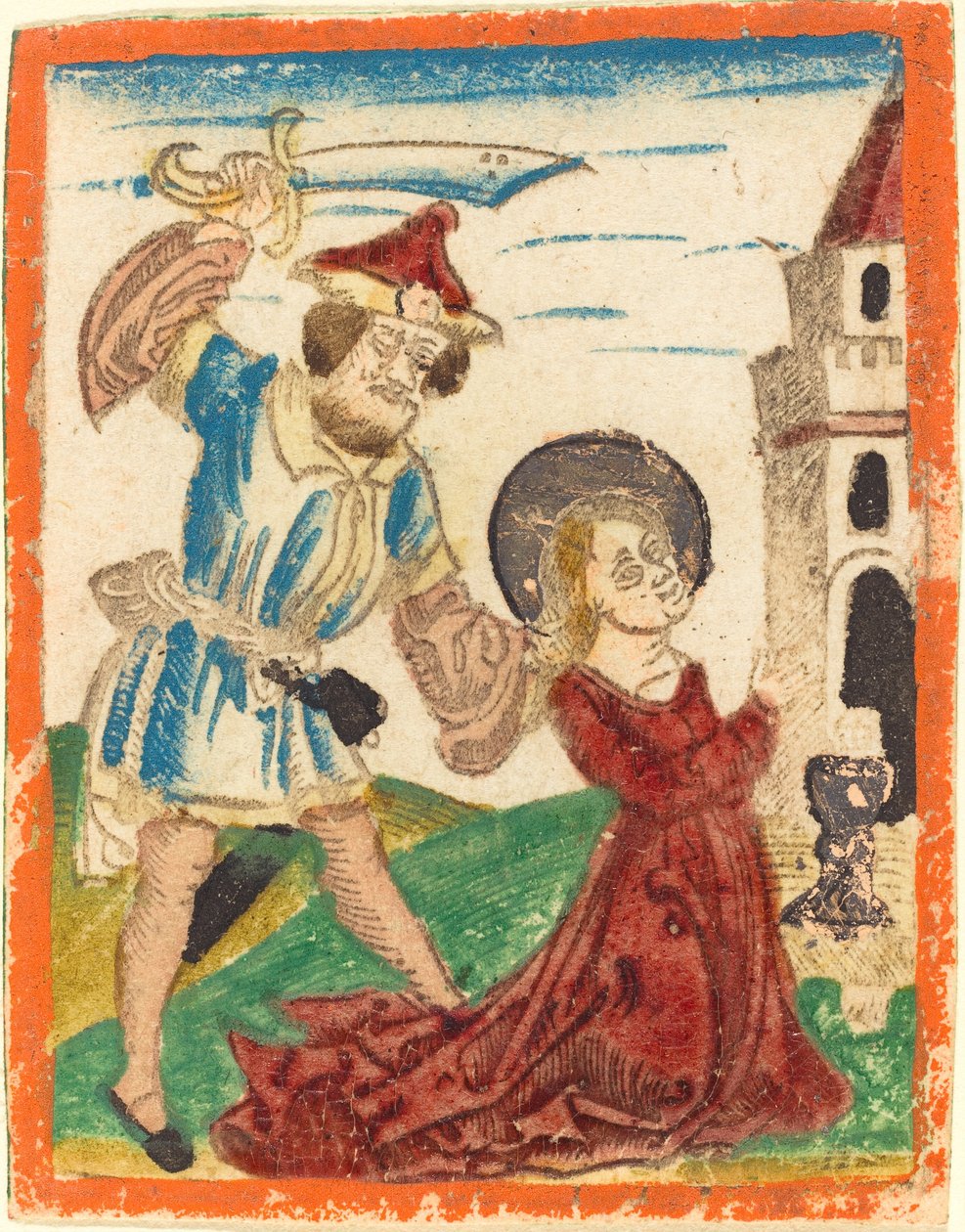 Sankt Barbaras martyrium av German 15th Century
