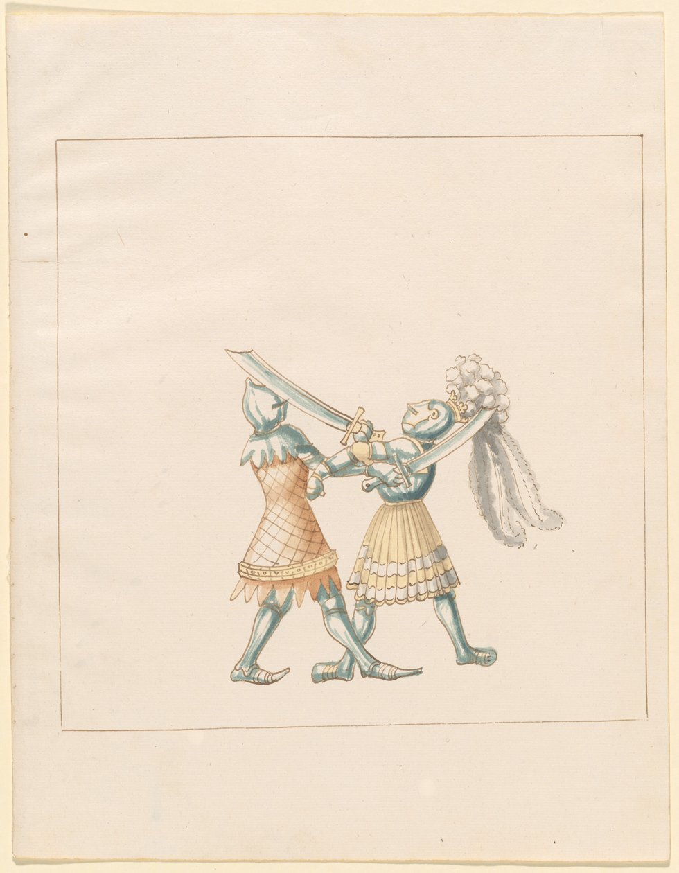 Freydal, The Book of Jousts and Tournament of Emperor Maximilian I: Combats on Foot (Jousts) (Volum III): Plate 154 av German 16th Century