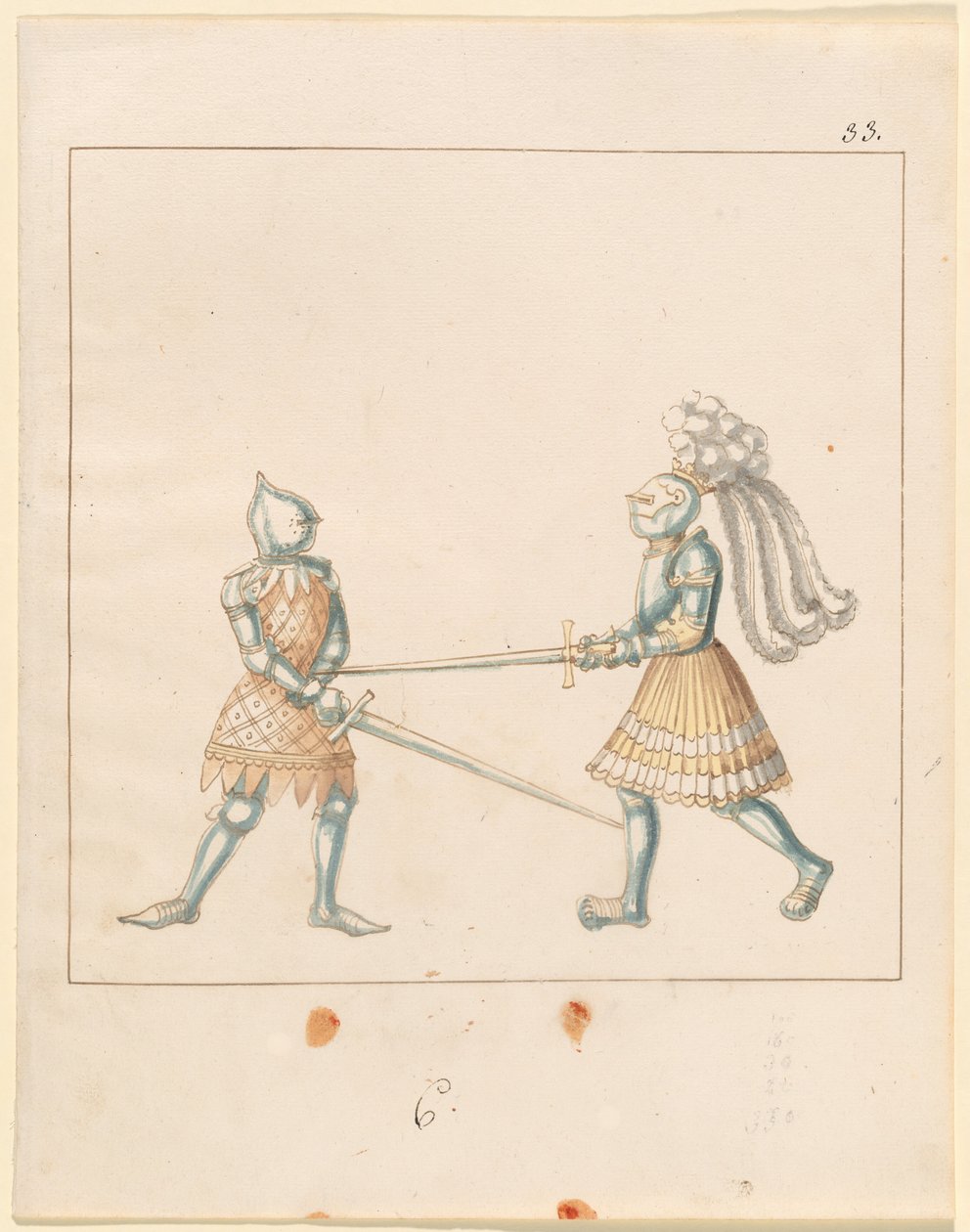 Freydal, The Book of Jousts and Tournament of Emperor Maximilian I: Combats on Foot (Jousts) (Volum III): Plate 163 av German 16th Century