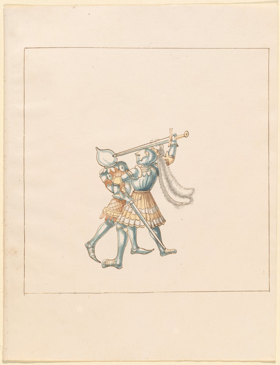 Freydal, The Book of Jousts and Tournament of Emperor Maximilian I: Combats on Foot (Jousts) (Volum III): Plate 160 av German 16th Century