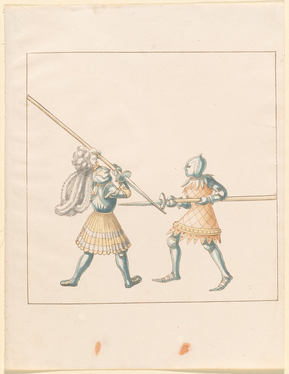 Freydal, The Book of Jousts and Tournament of Emperor Maximilian I: Combats on Foot (Jousts) (Volum III): Plate 147 av German 16th Century
