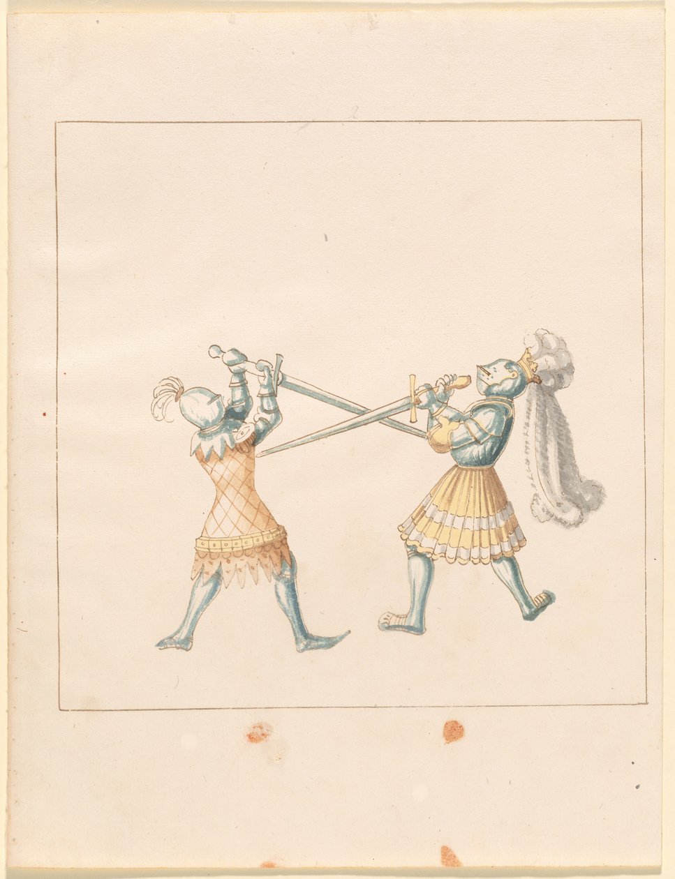 Freydal, The Book of Jousts and Tournament of Emperor Maximilian I: Combats on Foot (Jousts) (Volum III): Plate 159 av German 16th Century