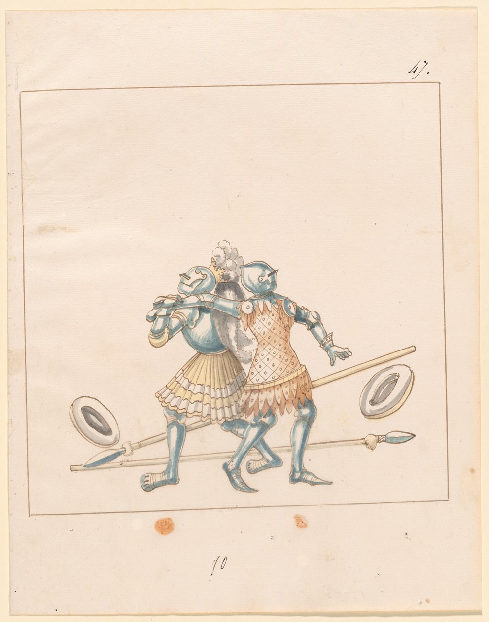 Freydal, The Book of Jousts and Tournament of Emperor Maximilian I: Combats on Foot (Jousts) (Volum III): Plate 152 av German 16th Century