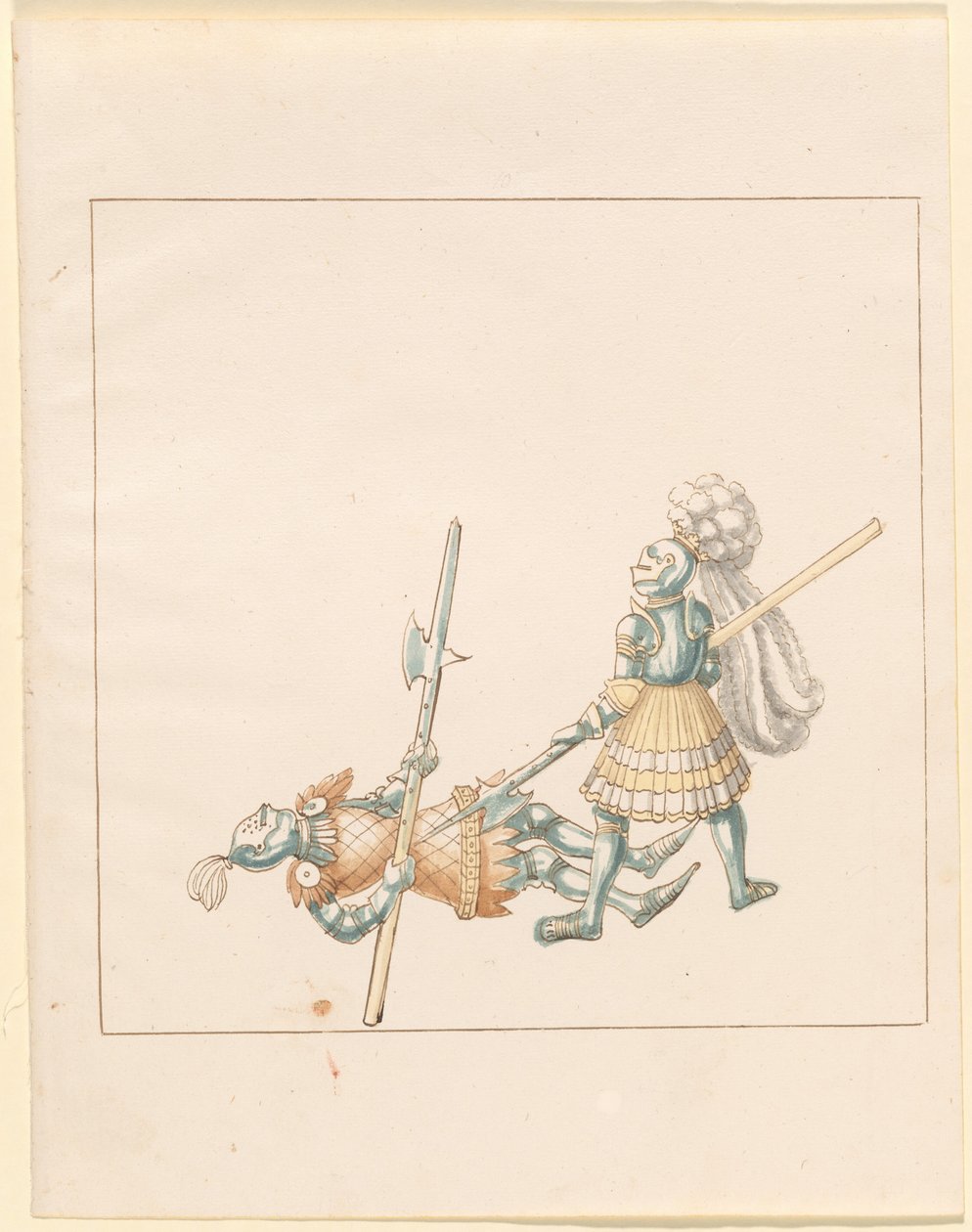 Freydal, The Book of Jousts and Tournament of Emperor Maximilian I: Combats on Foot (Jousts) (Volum III): Plate 145 av German 16th Century