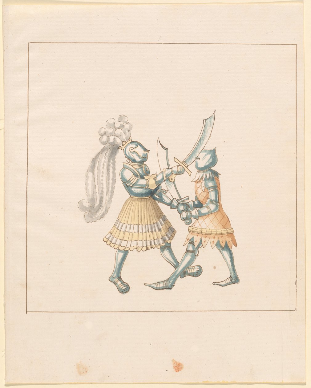Freydal, The Book of Jousts and Tournament of Emperor Maximilian I: Combats on Foot (Jousts) (Volum III): Plate 153 av German 16th Century