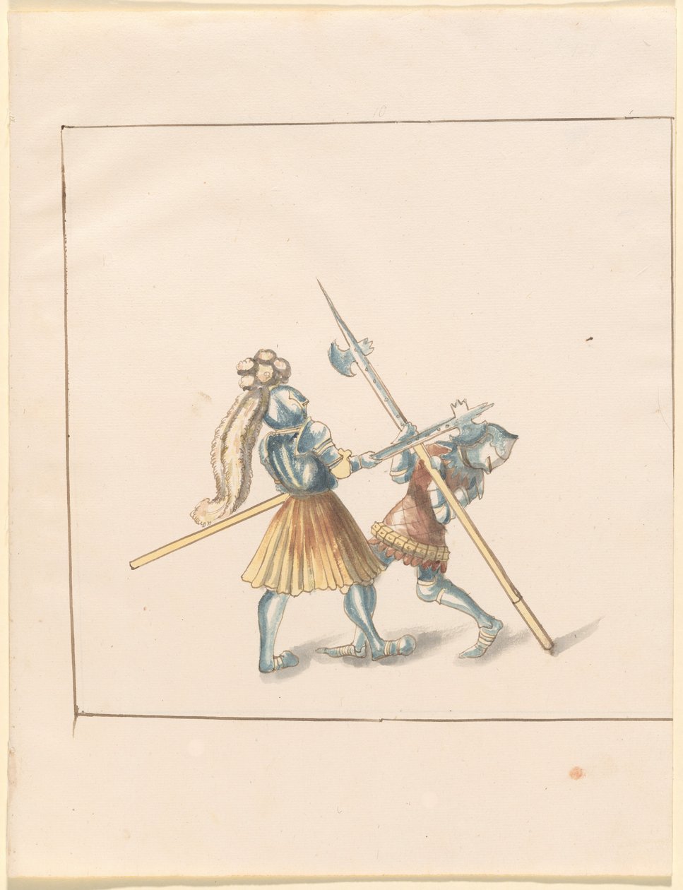 Freydal, The Book of Jousts and Tournament of Emperor Maximilian I: Combats on Foot (Jousts) (Volum III): Plate 142 av German 16th Century