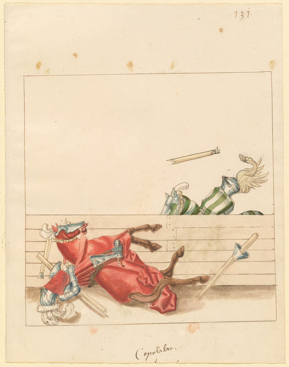 Italiensk fredsturnering av German 16th Century