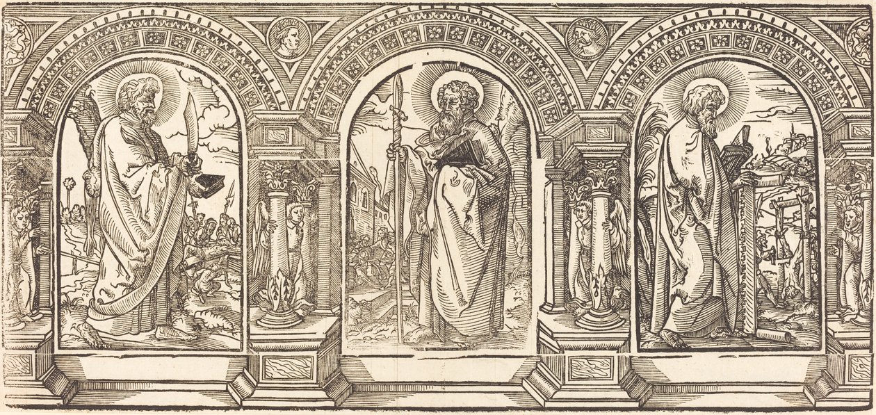 Kristus og hans disipler I av German 16th Century after Martin Schongauer